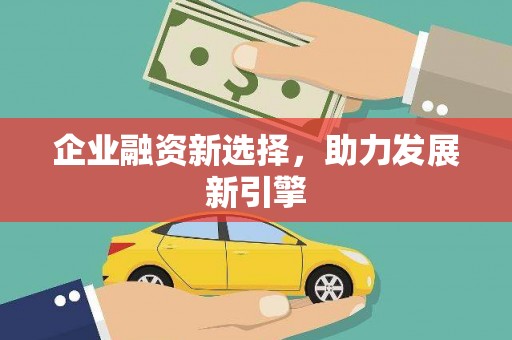 东丰企业融资新选择，助力发展新引擎