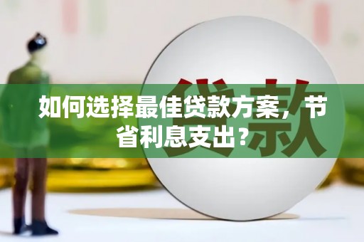 东丰如何选择最佳贷款方案，节省利息支出？