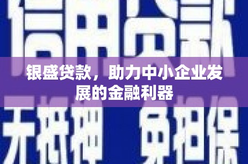 东丰银盛贷款，助力中小企业发展的金融利器