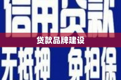 东丰贷款品牌建设