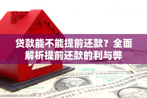 东丰贷款能不能提前还款？全面解析提前还款的利与弊