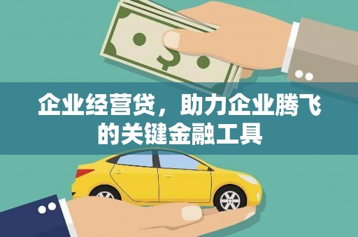 东丰企业经营贷，助力企业腾飞的关键金融工具
