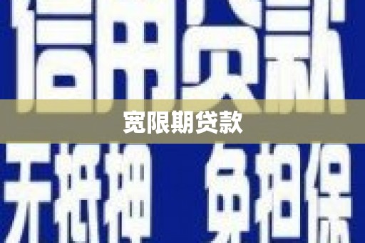 东丰宽限期贷款