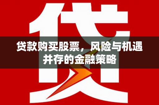 东丰贷款购买股票，风险与机遇并存的金融策略