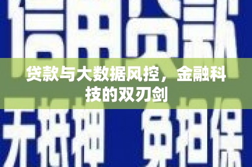 东丰贷款与大数据风控，金融科技的双刃剑