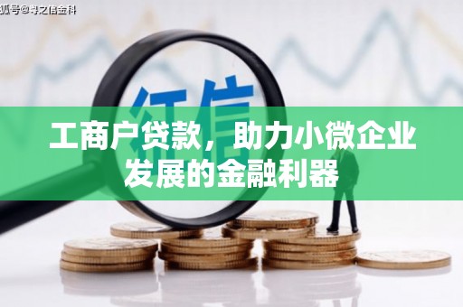 东丰工商户贷款，助力小微企业发展的金融利器