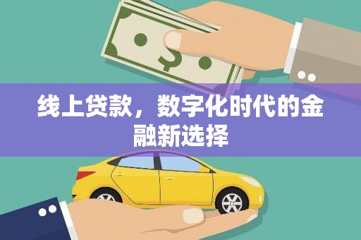 东丰线上贷款，数字化时代的金融新选择