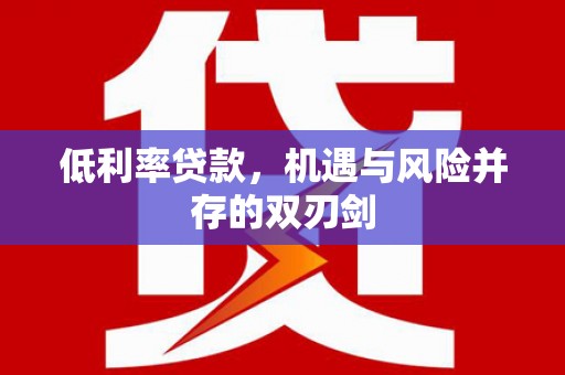 东丰低利率贷款，机遇与风险并存的双刃剑